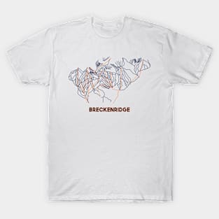 Breckenridge Trail Map T-Shirt